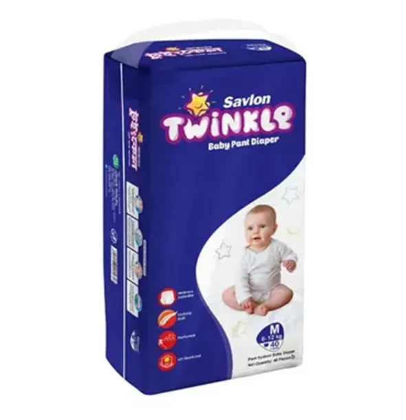 Savlon Twinkle Baby Pants Diaper (6-12Kg)-M