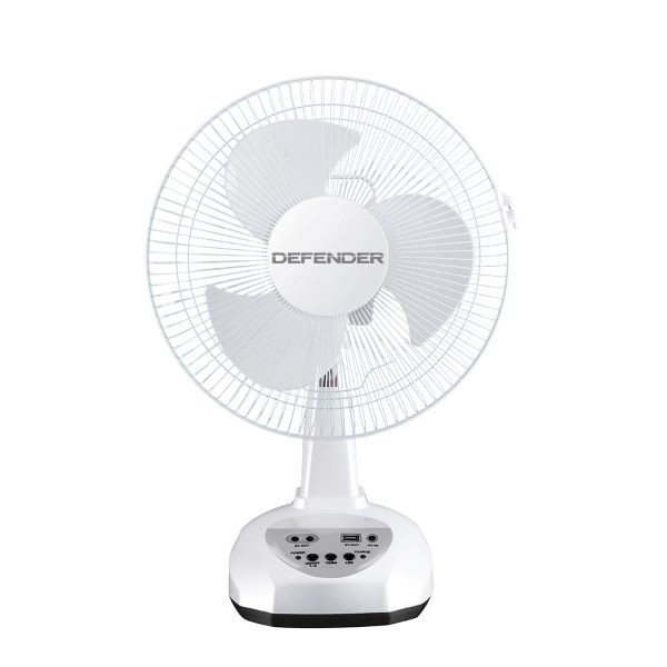 Defender AC/DC Rechargeable 12inch Table Fan