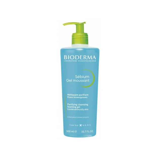 Bioderma Sebium Moussant Purifying Foaming Gel-500ml