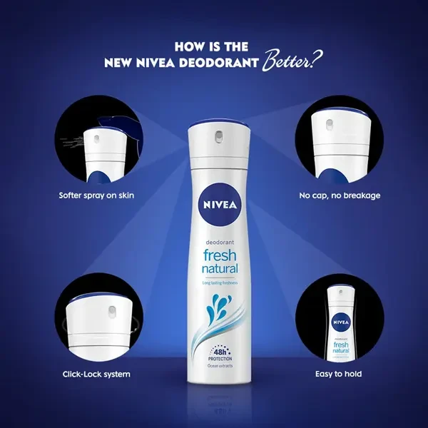 Get Nivea Body Spray Fresh Natural -150ml 1