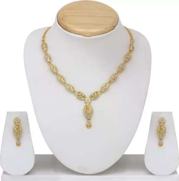 Alloy Gold Plated Jewellery Set
