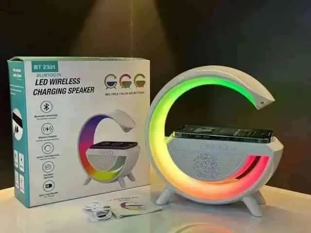 G63 Bluetooth Speaker With Wireless Charger and RGB Light 1