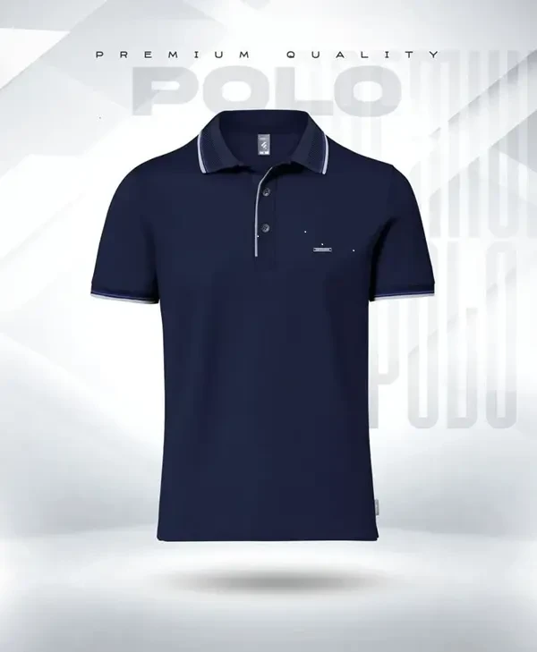 Premium PK Cotton Polo- Navy
