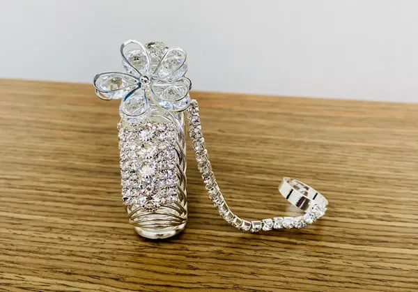 Buy Silver Color Premium Quality 2 in 1 Bangles with Ring 1