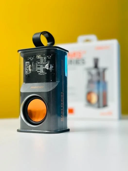 Recci RSK W30 Transparent Speaker With RGB Light 0