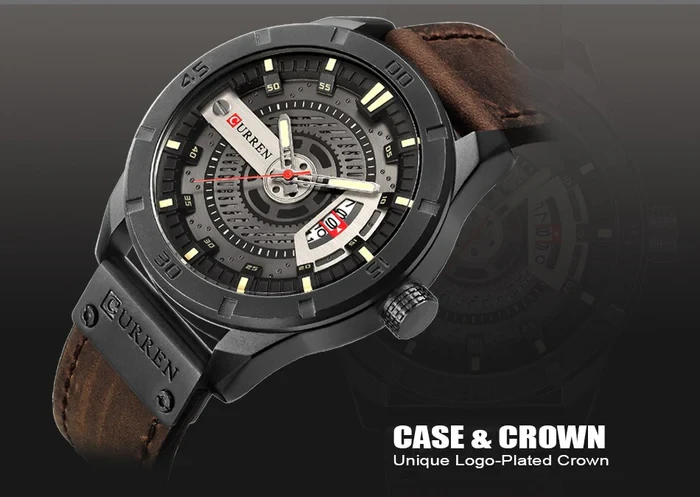 Curreen Men's Military Watch Analog 2