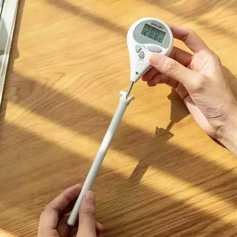Xiaomi Deli Electronic Pen Test Thermometer Stainless Steel Temperature Meter 0