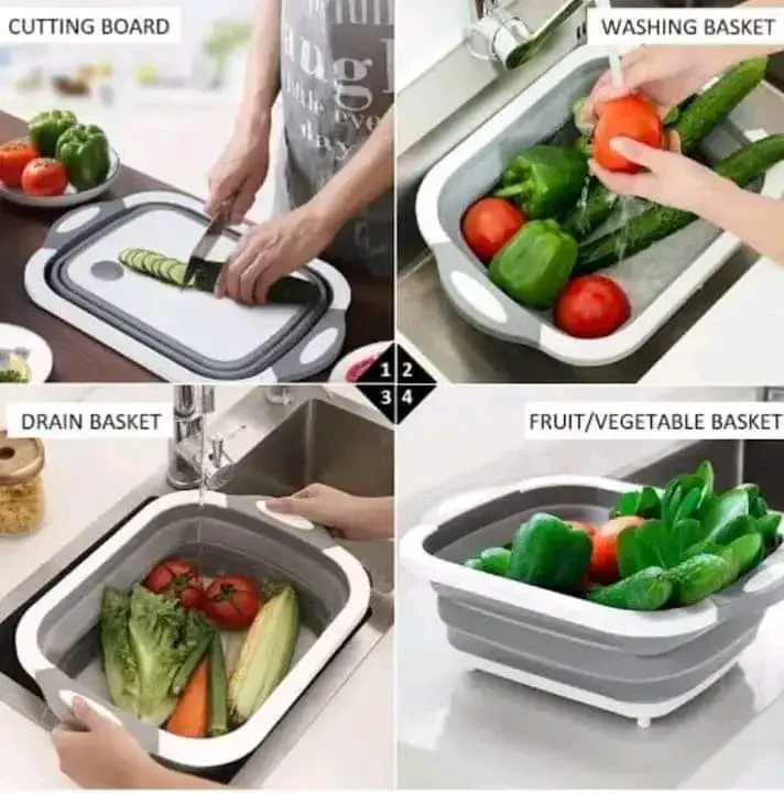 3 in 1 Chopping Board & Basket