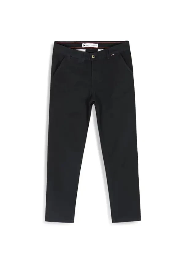 Black Gabardine Pant– Straight Fit