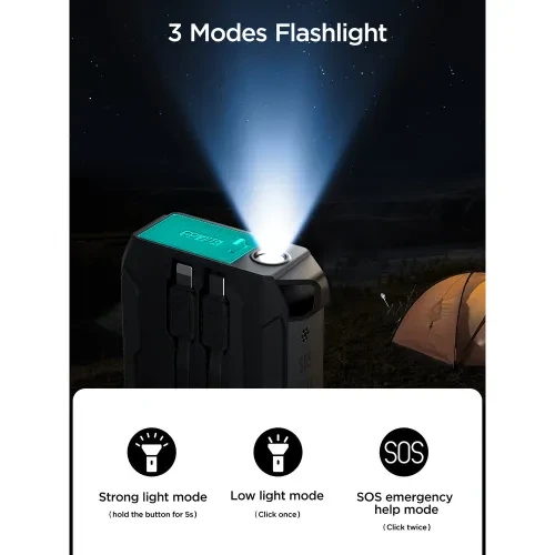 Joyroom JR-L07 10000mAh 22.5W Power Bank With Dual Cables 2