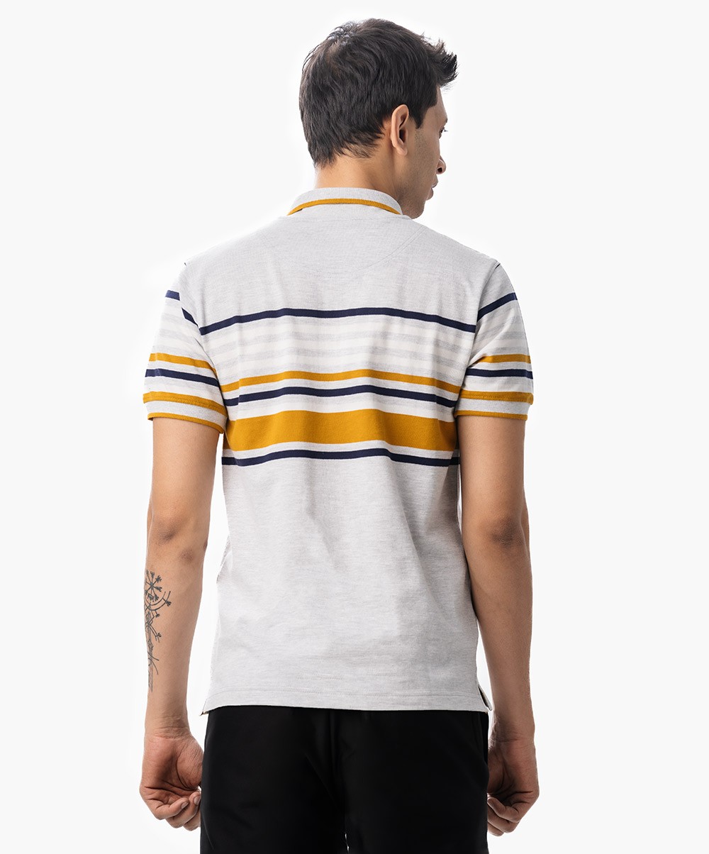 White Color Short Sleeve Polo 3