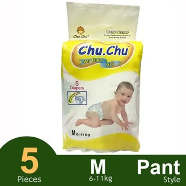 Buy Chuchu Diaper Pant System M Size (6-11Kg)- 5 Pcs 1