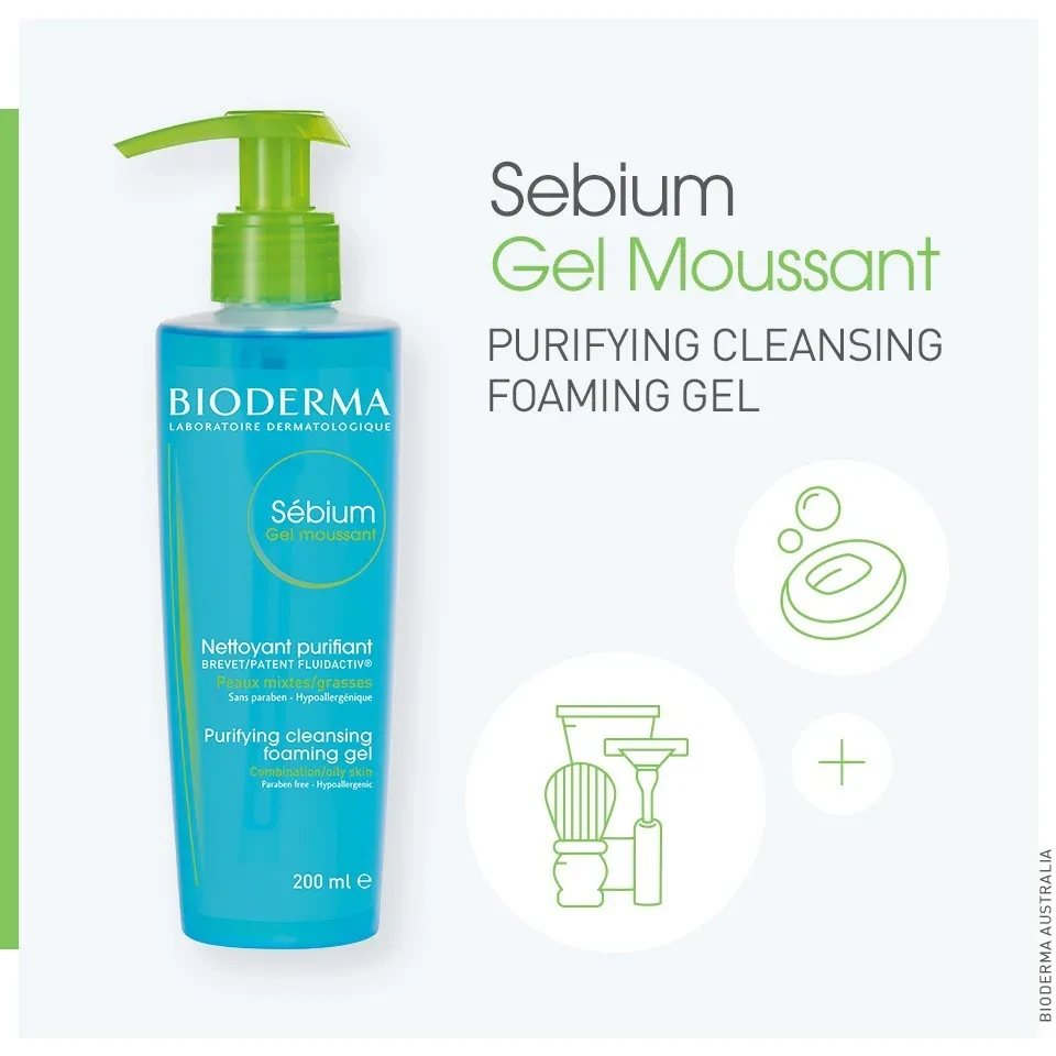 Bioderma Sebium Moussant Purifying Foaming Gel-200ml 0
