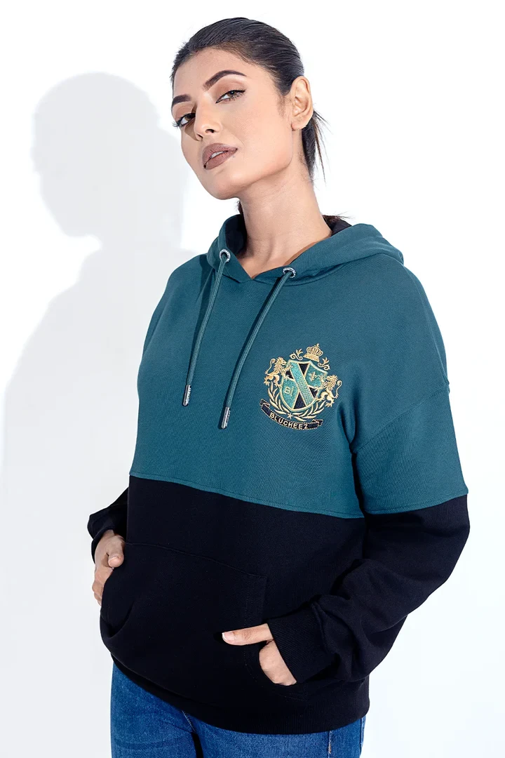 Drop Shoulder Embroidered Hoodie 3