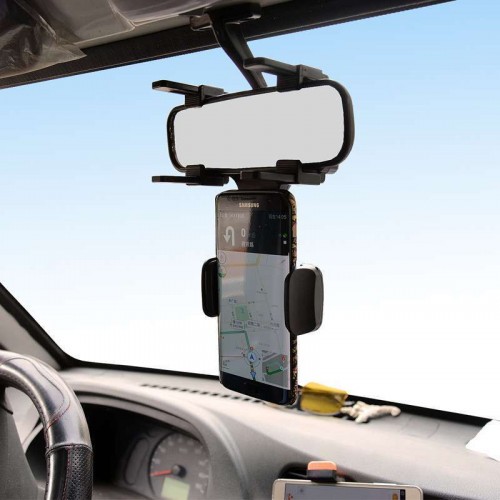 360 Rotating Smartphone Holder for Car Mirror 2
