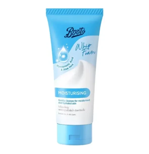 Boots Whip Foam Hyaluronic Acid and Aloe Vera Face Wash-100ml