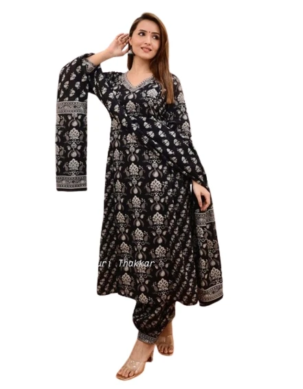 Cotton Skin Print Readymade Salwar Kameez for Women