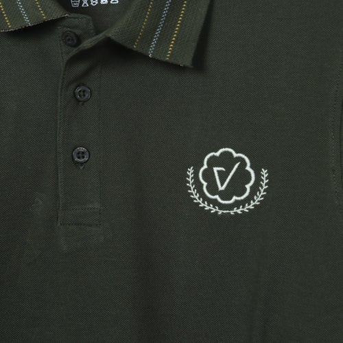 Bottle Green Half Sleeve Polo Shirt 0
