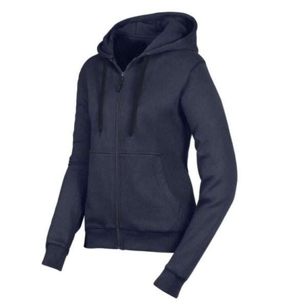 Women's Stylish Navy Blue Zipper Hoodie