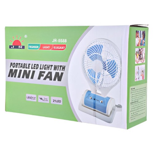 JR-5588 Portable LED Light With Mini Fan 1