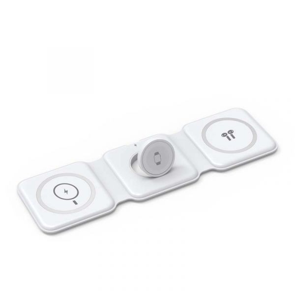 WIWU Power Air 3 In 1 Wireless Charger Powerful Magnets 15W Fast Charging 2