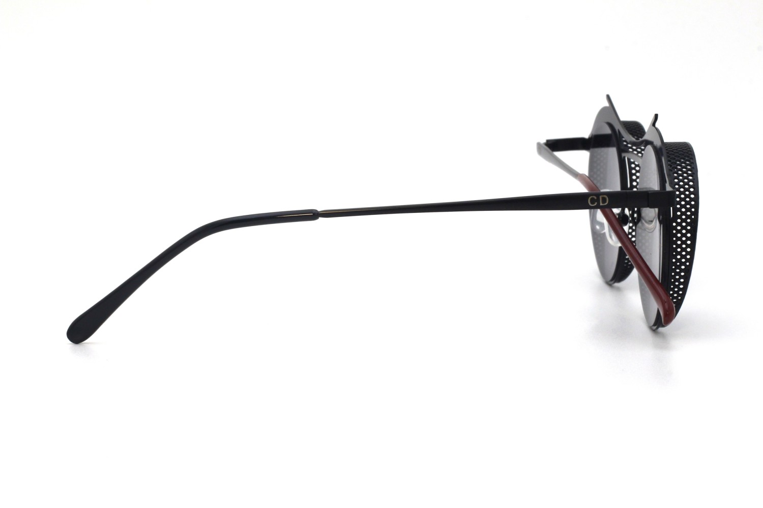 Black Round Metal Men's Sunglasses 2