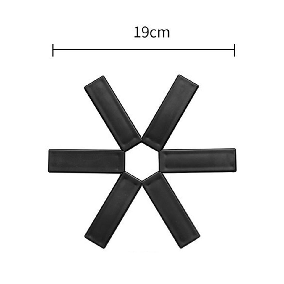 6 Pcs Kitchen Daining Non-slip Folding Insulatted Mat 2