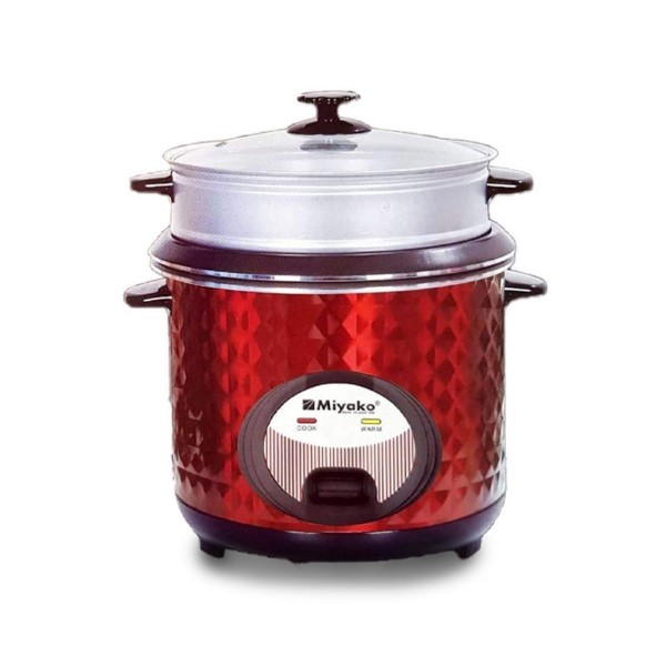 Miyako 1.8L Electric Rice Cooker-Red