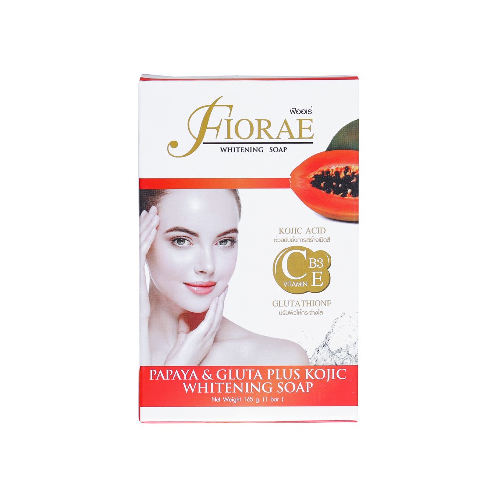 Fiorae Papaya and Gluta Plus Kojic Whitening Soap