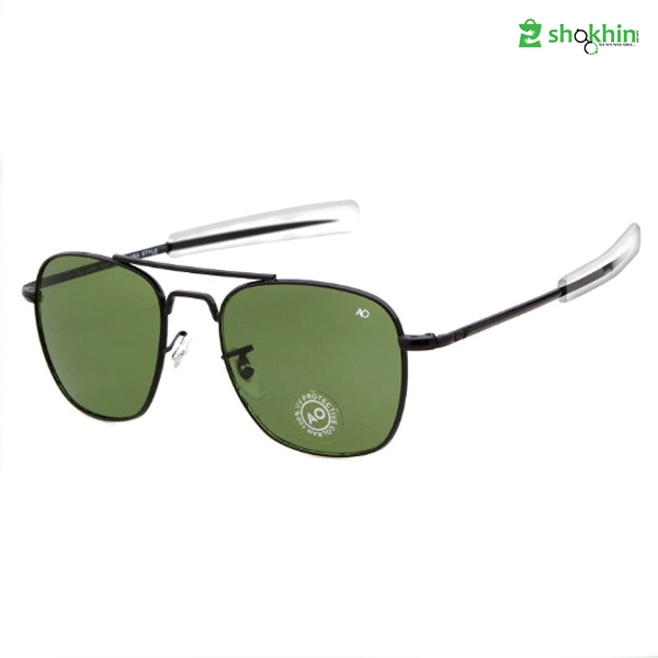 AO Black Frame Bottle Green Color Sunglasses For Men's 0