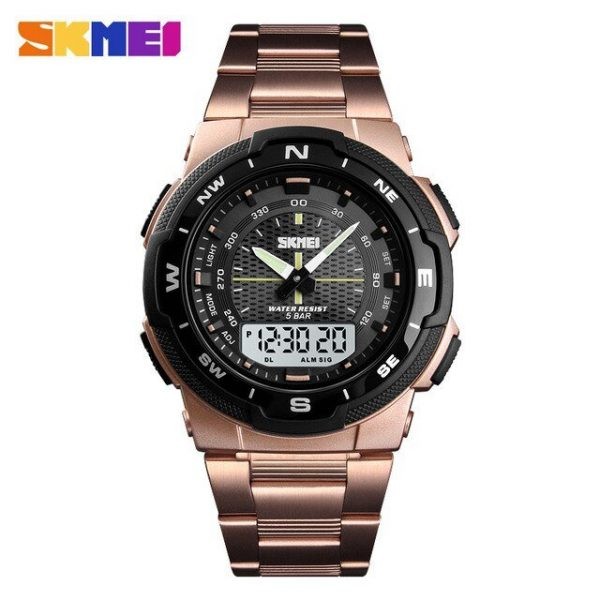 SKMEI 1370  Waterproof Stainless Steel Wrist Watch