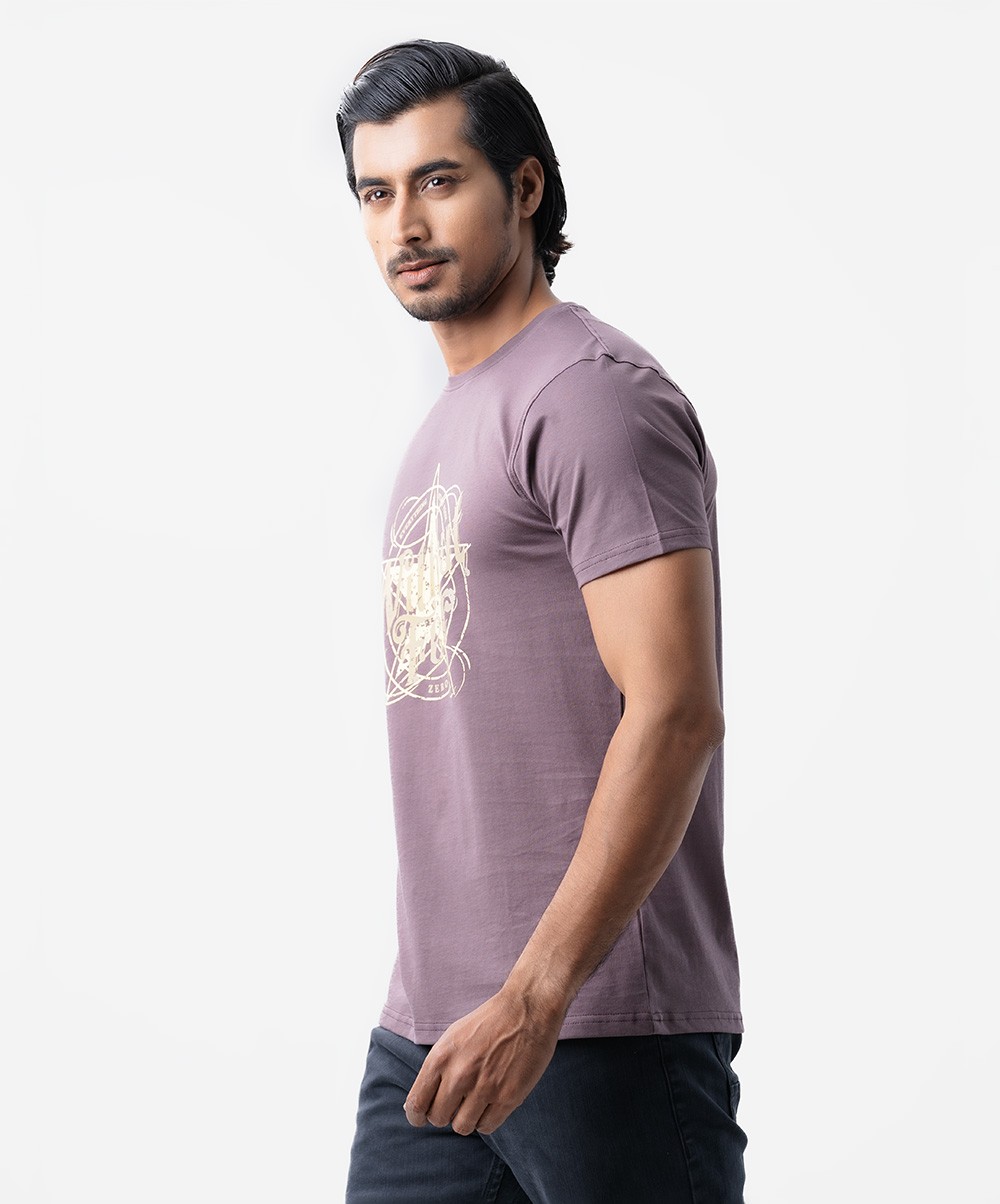Slim Fit Pink Color T-Shirt 2