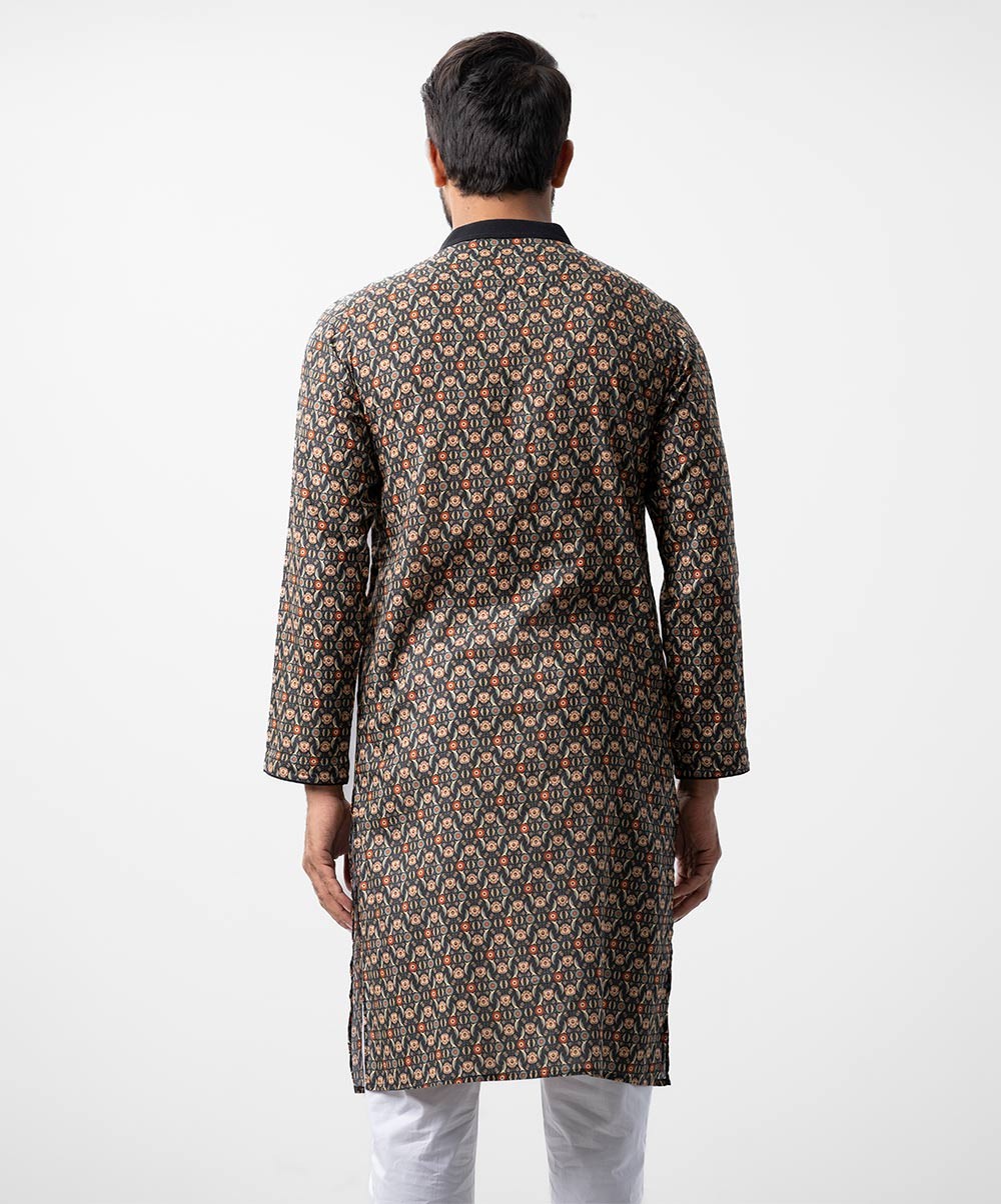 Cotton Fabric Semi Fitted Panjabi 1