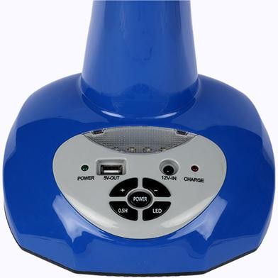 Buy Click Rechargeable Fan 14'' Table Fan Blue With USB Charger 3