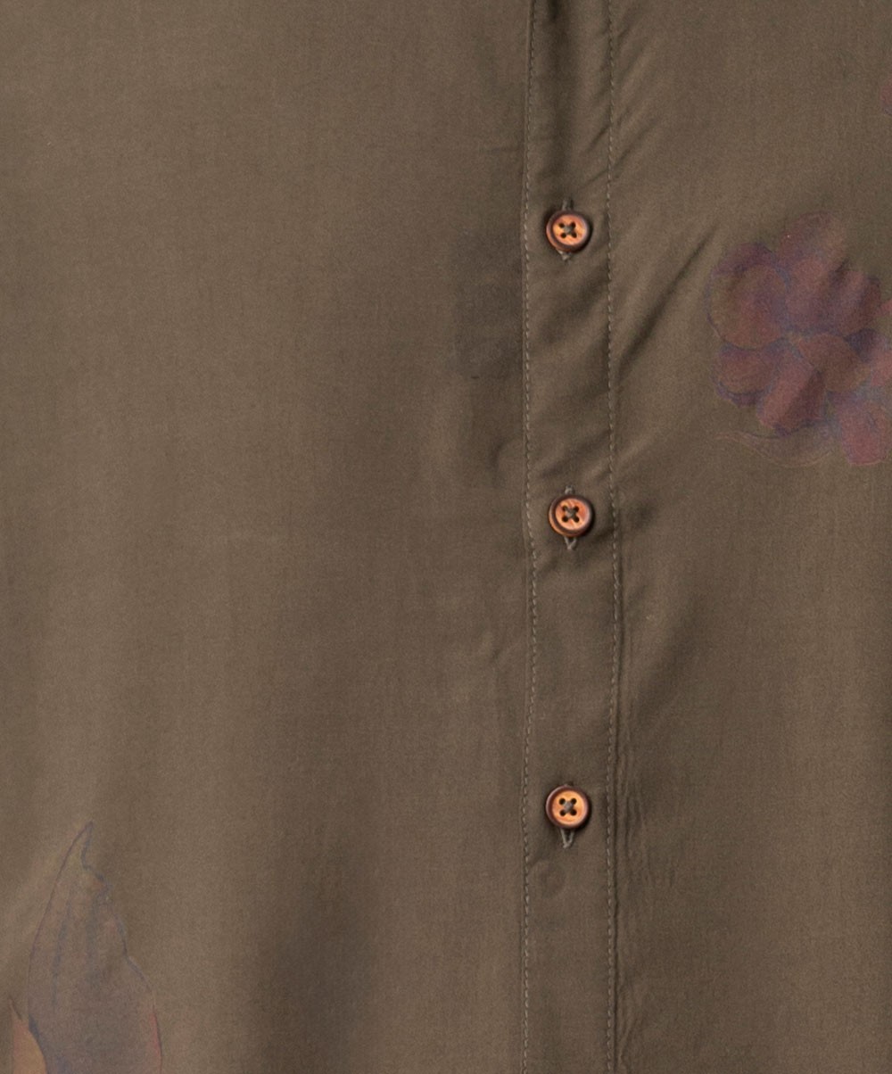 Gray Color Short Sleeve Casual Shirt 3