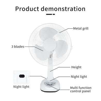Defender AC/DC Rechargeable 12inch Table Fan 0